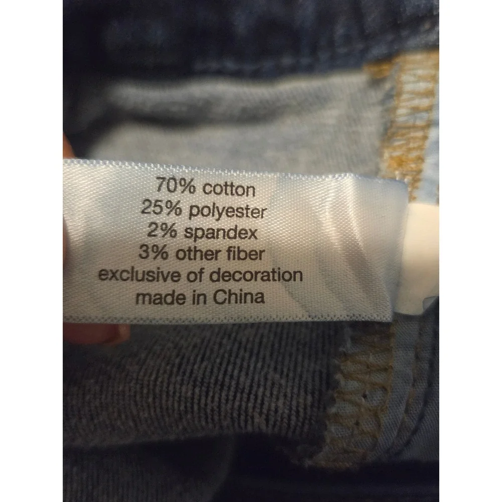 Lane Bryant Signature Fit Mid-Rise Boyfriend Embellished Cuff Jeans Blue 22 - Picture 8 of 8